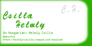 csilla helmly business card